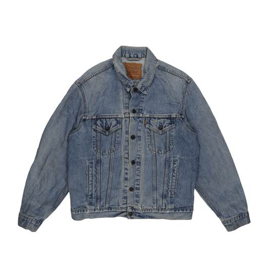 Levi's Vintage 90s Light Blue Denim Trucker Jacket Men Medium Cotton