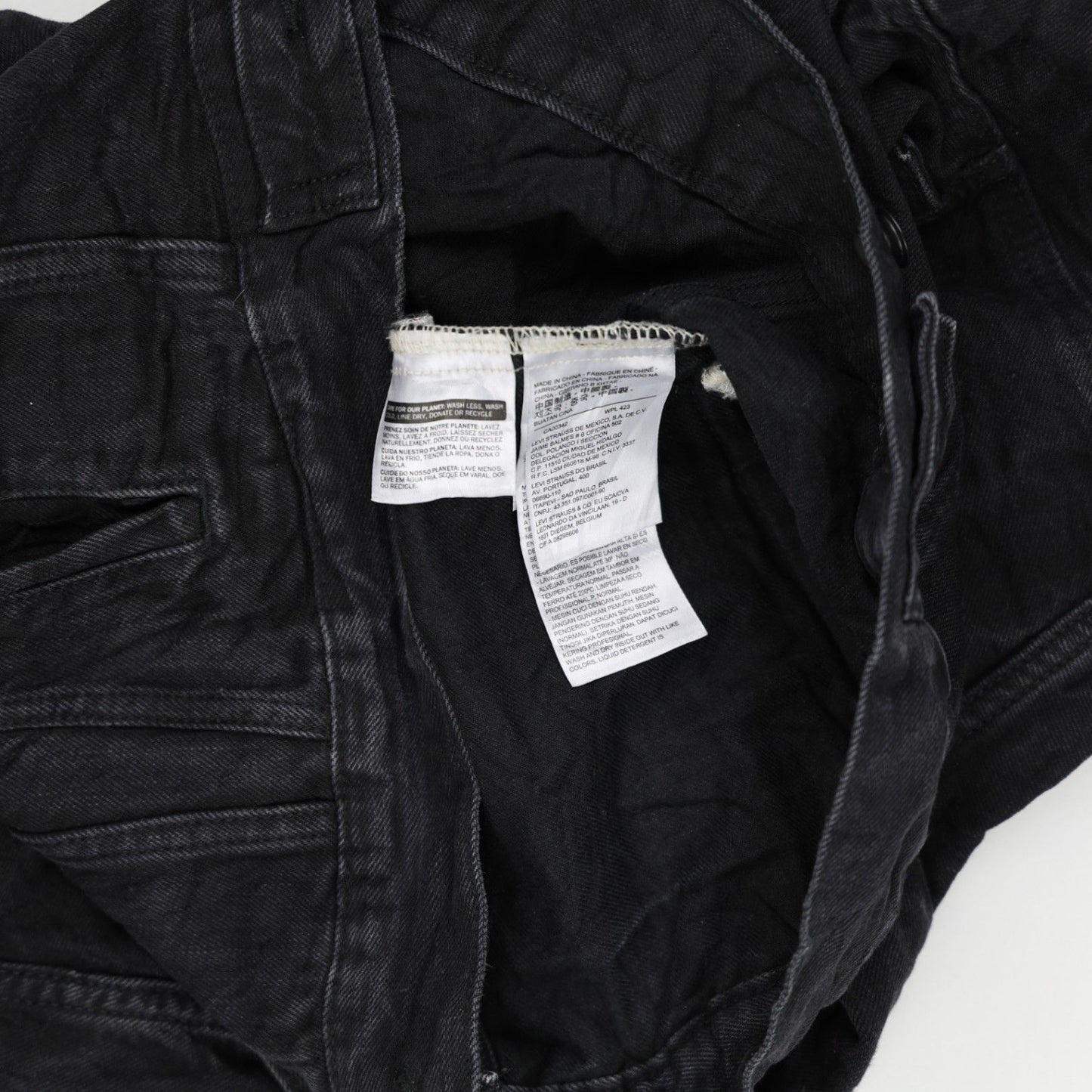 Levi's Black Denim Trucker Jacket Small 100 Cotton Classic Collar