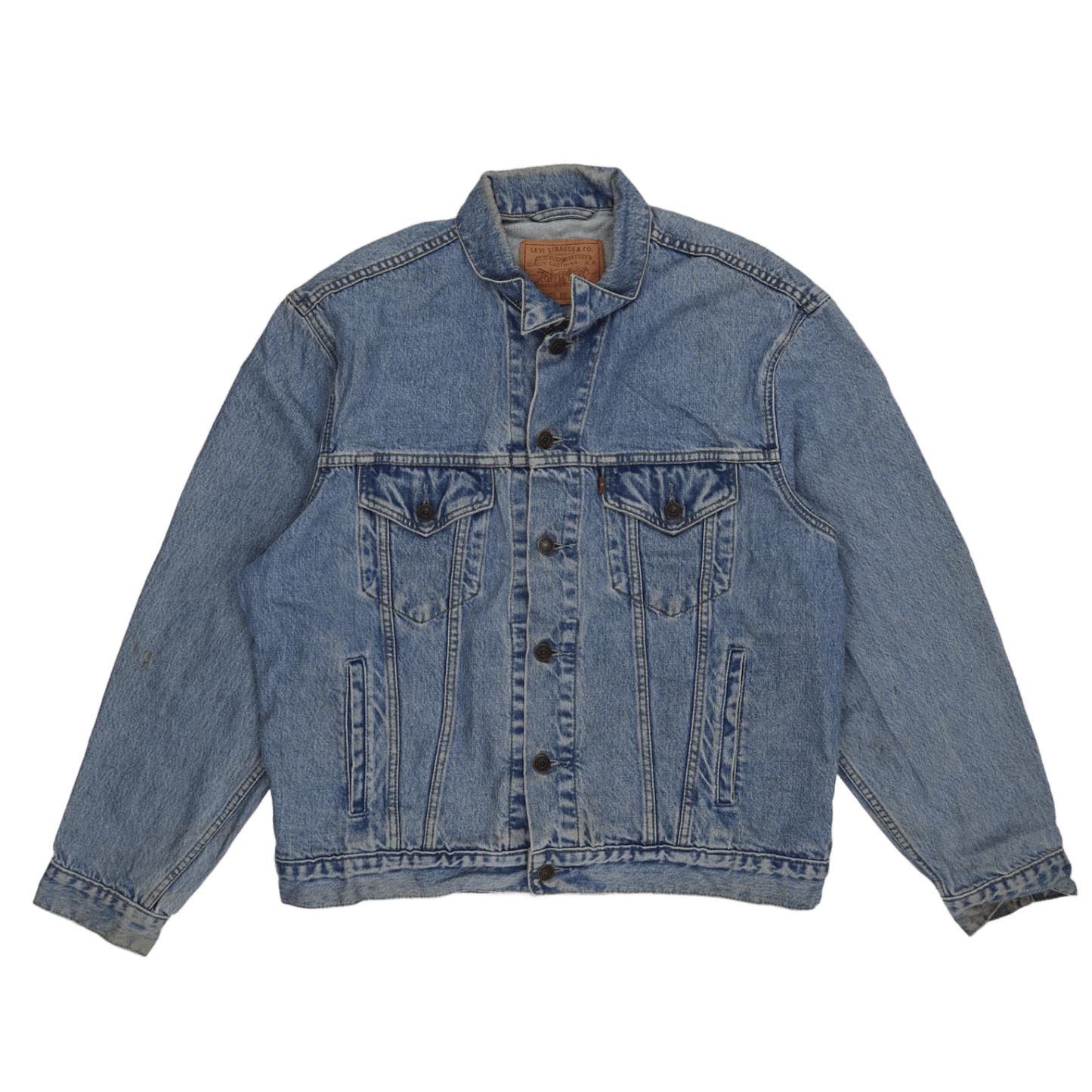 Levi's Vintage Denim Trucker Jacket Light Blue Size Large Cotton