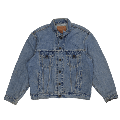Levi's Vintage Denim Trucker Jacket Light Blue Size Large Cotton