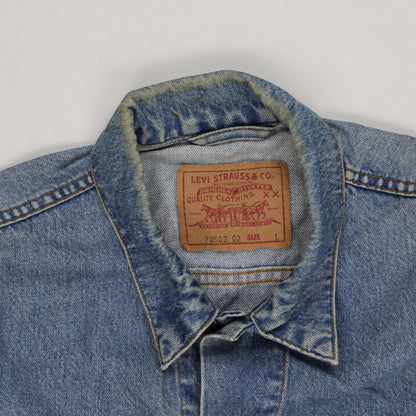Levi's Vintage Denim Trucker Jacket Light Blue Size Large Cotton
