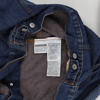 Levi's Classic Blue Denim Trucker Jacket Medium 100 Cotton Collared