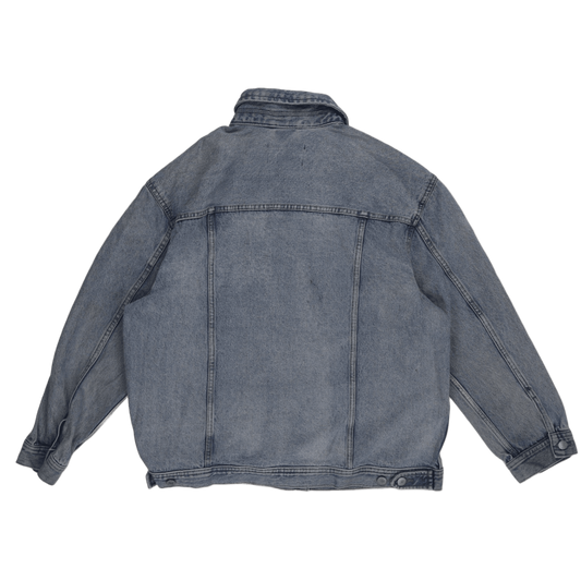 Calvin Klein Jeans Light Blue Denim Trucker Jacket Large 100 Percent Cotton Vintage