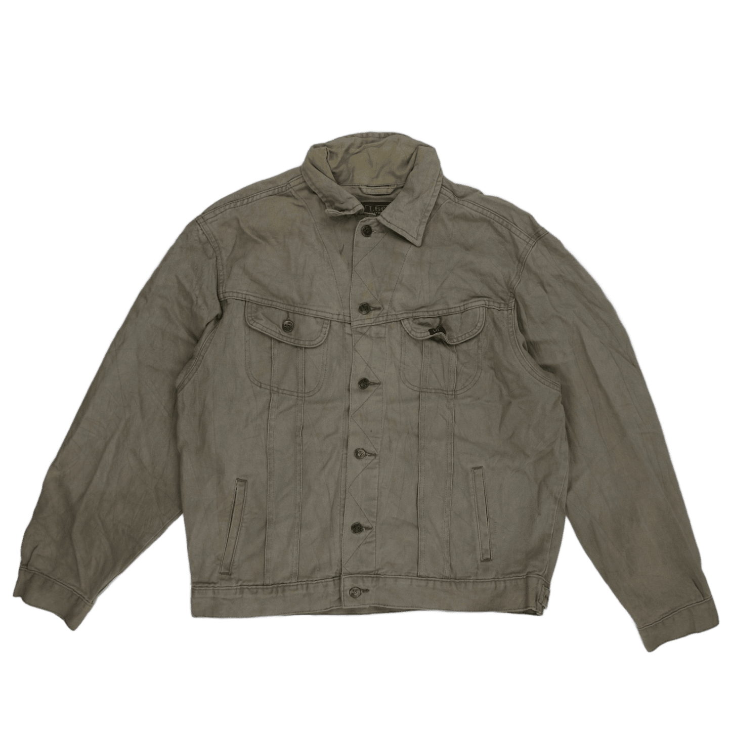 Lee Vintage Trucker Jacket Stone Grey XL 100% Cotton