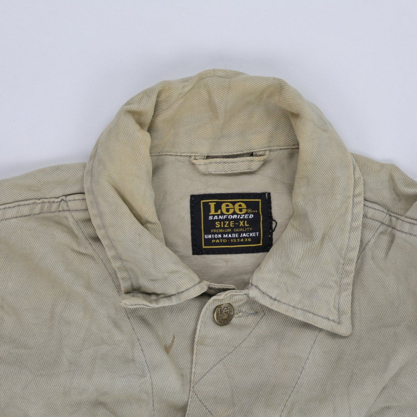 Lee Vintage Trucker Jacket Stone Grey XL 100% Cotton