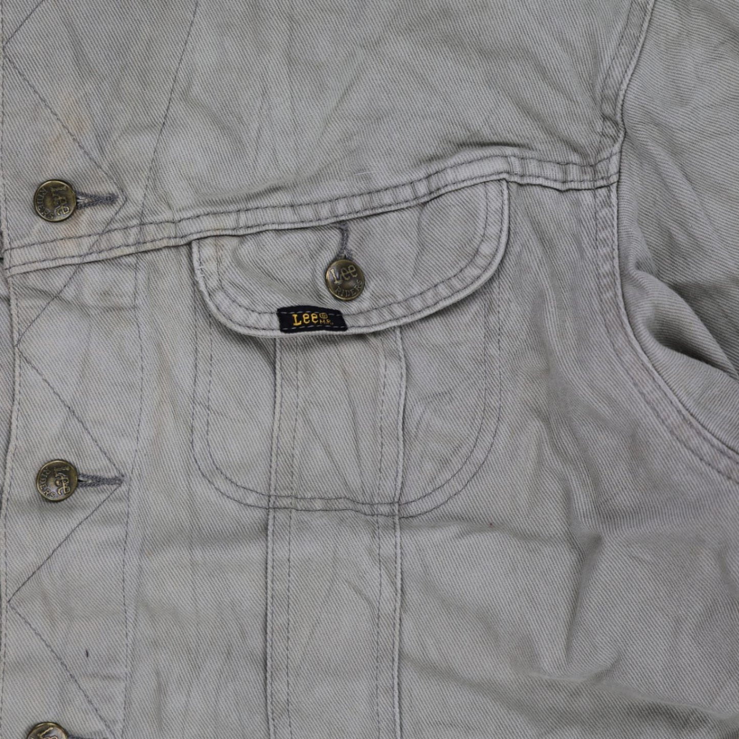 Lee Vintage Trucker Jacket Stone Grey XL 100% Cotton