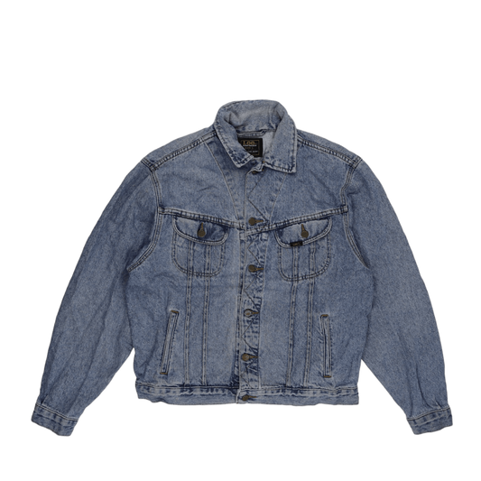 Lee Vintage Light Blue Denim Jacket Large Cotton Denim Collared
