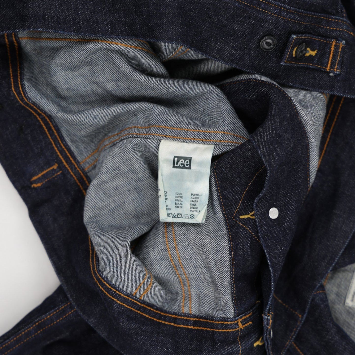 Lee Men's Indigo Blue Denim Jacket Size M 100% Cotton Collared