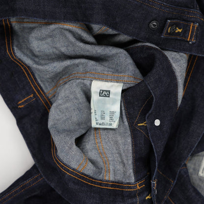 Lee Men's Indigo Blue Denim Jacket Size M 100% Cotton Collared