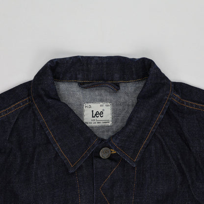 Lee Men's Indigo Blue Denim Jacket Size M 100% Cotton Collared