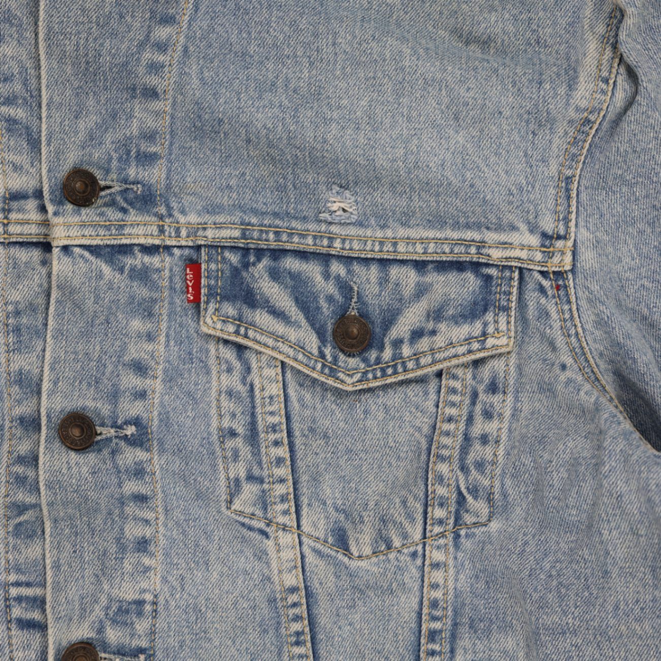 Levi's Vintage 70503 Light Blue Trucker Denim Jacket Large Cotton Denim Unisex