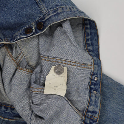 Levi's Vintage 70503 XL Blue Denim Jacket 100 Percent Cotton Unisex Collared Style