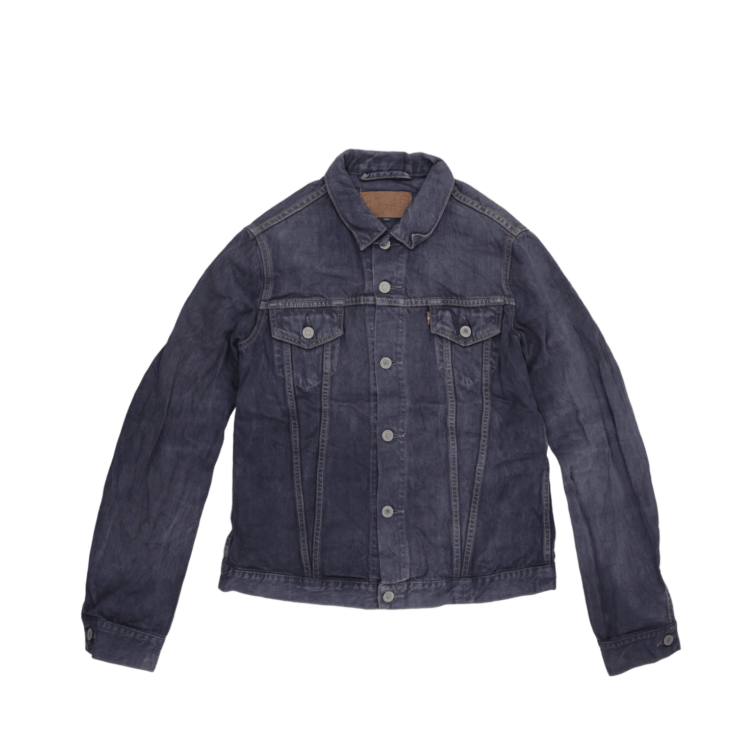Levi's Blue Denim Trucker Jacket Large 100 Percent Cotton