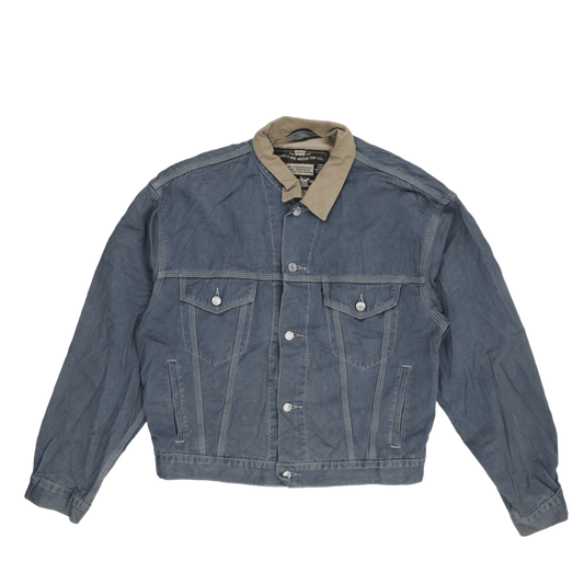 Levi's Vintage Blue Denim Jacket Large Cotton Denim Collared