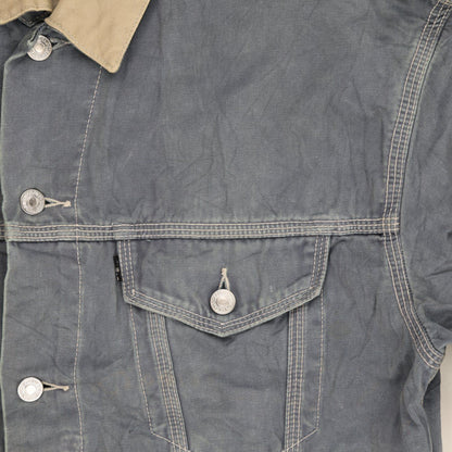 Levi's Vintage Blue Denim Jacket Large Cotton Denim Collared