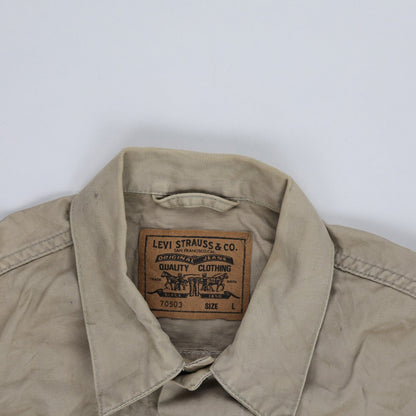 Levi's Vintage 70503 Beige Cotton Trucker Jacket Size Large