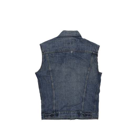Levi's Vintage Blue Sleeveless Denim Gilet Jacket Size 36L Medium Cotton
