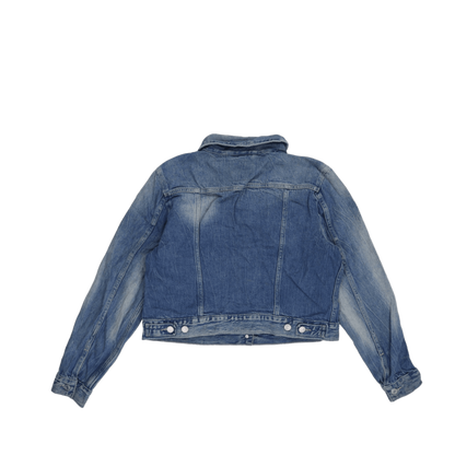 Levi's Vintage Blue Denim Trucker Jacket Medium 100 Percent Cotton Collared