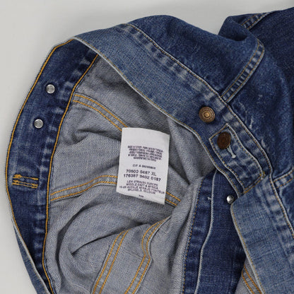 Levi's Vintage 70500 Denim Jacket Blue XL Cotton Denim Collared