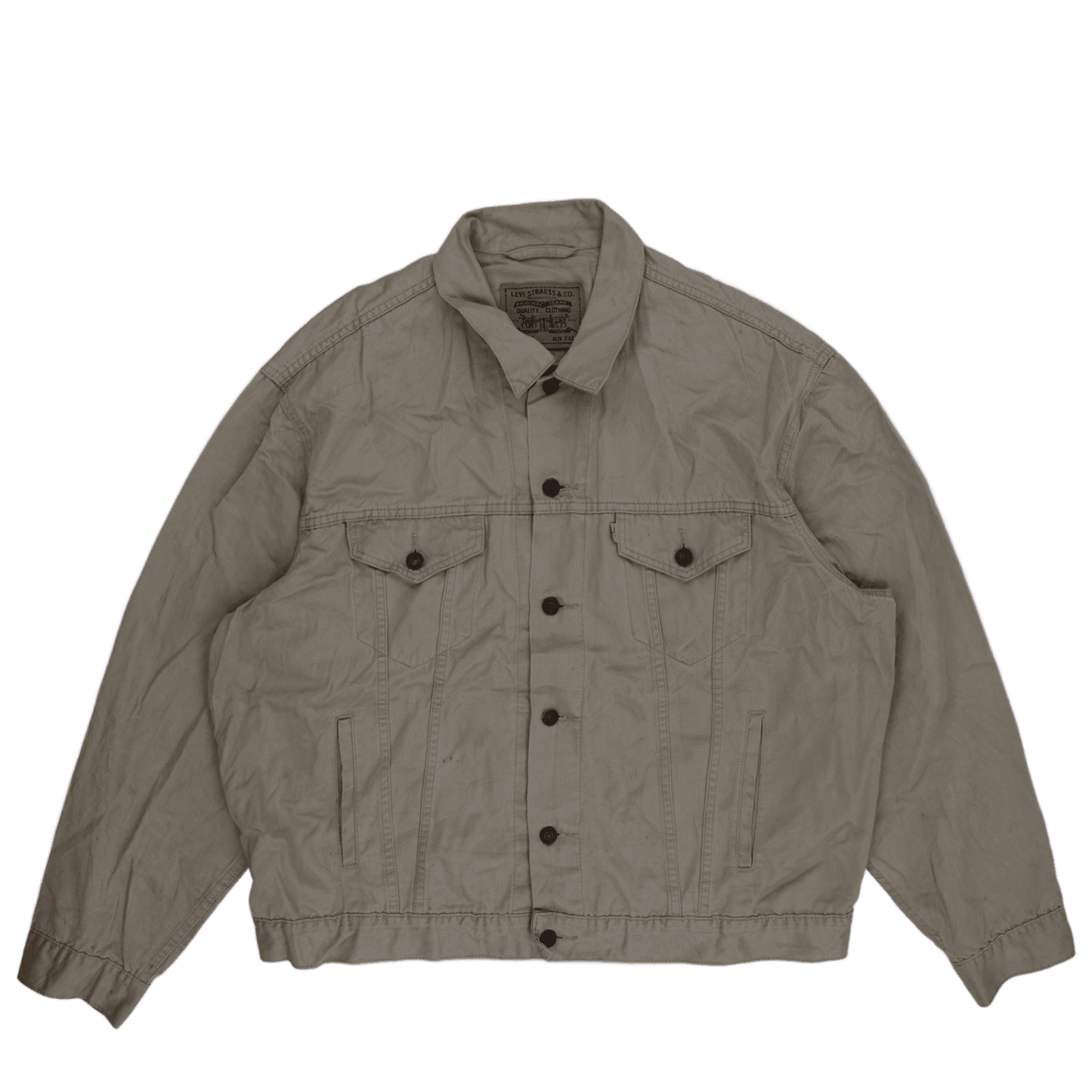 Levi's Vintage 70503 Beige Denim Jacket XXL Cotton Collared