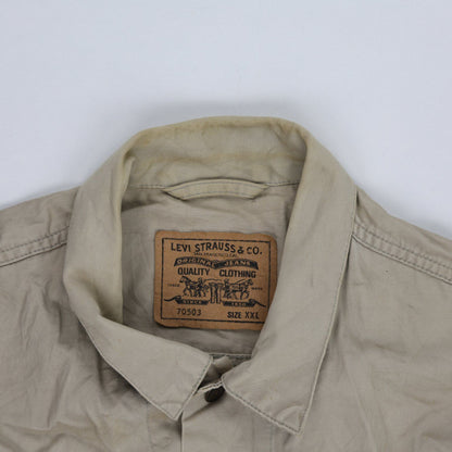 Levi's Vintage 70503 Beige Denim Jacket XXL Cotton Collared