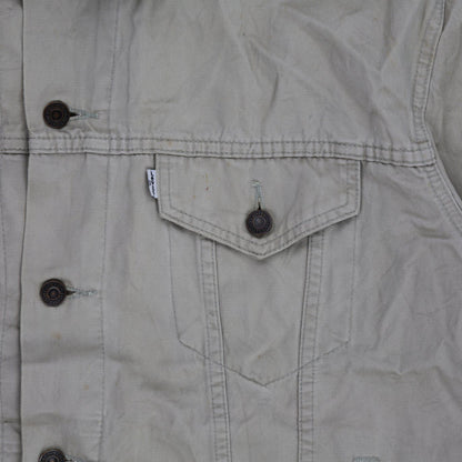 Levi's Vintage 70503 Beige Denim Jacket XXL Cotton Collared