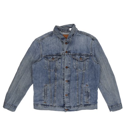 Levi's Vintage Blue Denim Trucker Jacket XXL 100% Cotton Collared