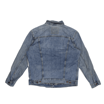 Levi's Vintage Blue Denim Trucker Jacket XXL 100% Cotton Collared
