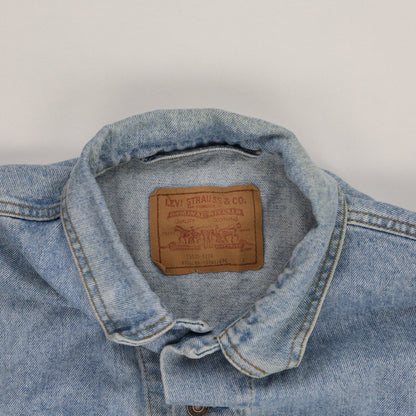 Levi's Vintage Light Blue Denim Trucker Jacket Men Size Large Cotton