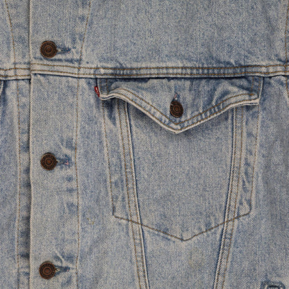 Levi's Vintage Light Blue Denim Trucker Jacket Men Size Large Cotton