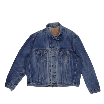 Levi's Vintage 70550 04 Denim Jacket Blue XL Cotton Trucker Collared