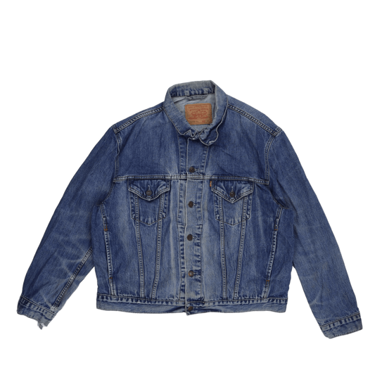 Levi's Vintage 70550 04 Denim Jacket Blue XL Cotton Trucker Collared