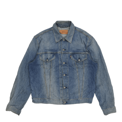Levi's Vintage 72553 XXL Light Blue Denim Trucker Jacket 100% Cotton Collared