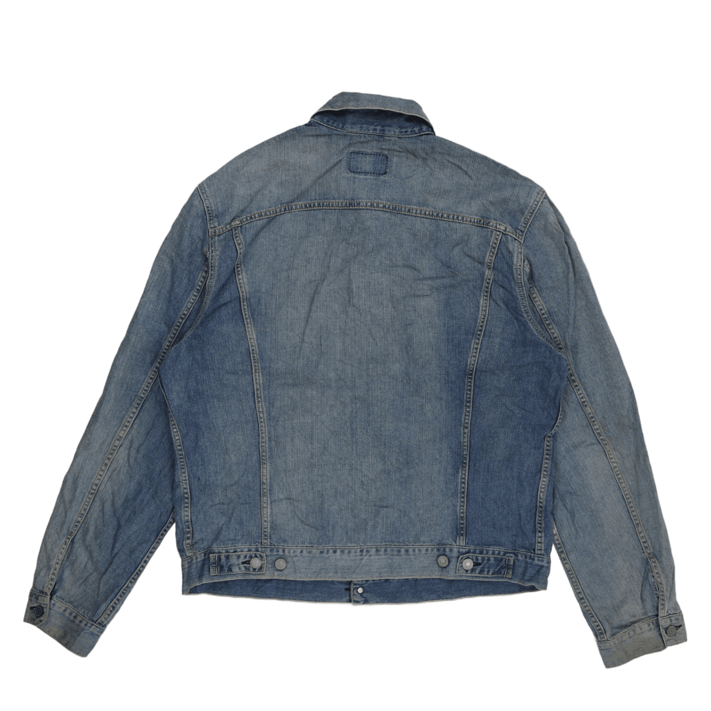 Levi's Vintage 72553 XXL Light Blue Denim Trucker Jacket 100% Cotton Collared