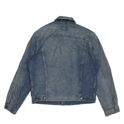 Levi's Vintage 72553 XXL Light Blue Denim Trucker Jacket 100% Cotton Collared