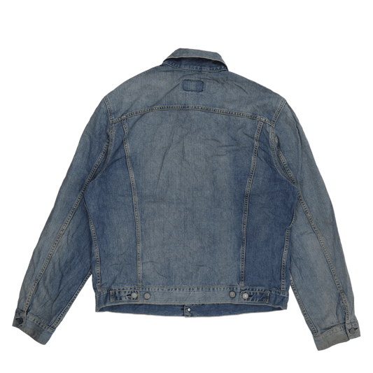 Levi's Vintage 72553 XXL Light Blue Denim Trucker Jacket 100% Cotton Collared