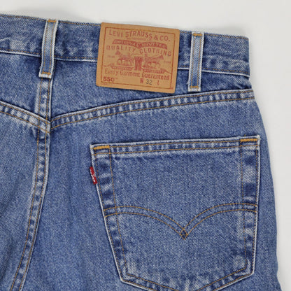 Levi's 550 Relaxed Fit Denim Shorts Blue Size 32 Cotton