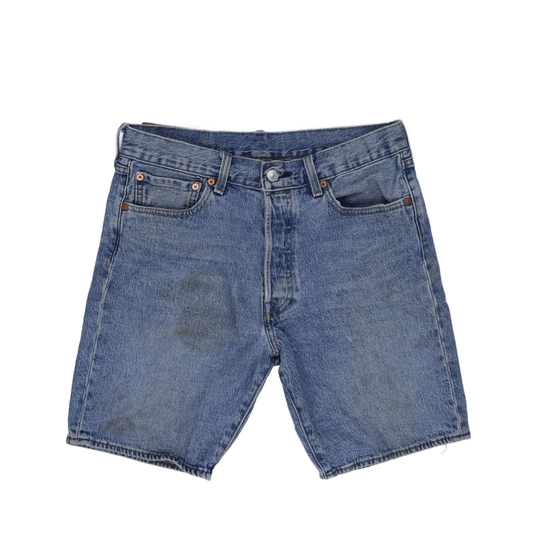 Levi's 501 Original Blue Denim Shorts for Men Size 32 Cotton Vintage