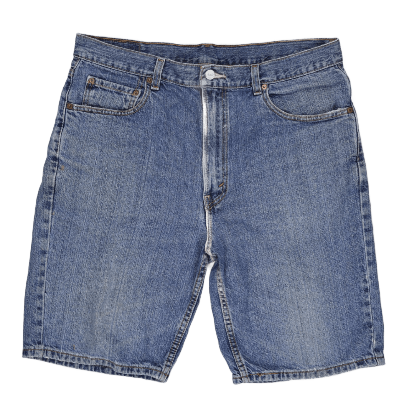 Levi's 505 Regular Fit Denim Shorts Blue W36 100% Cotton Vintage