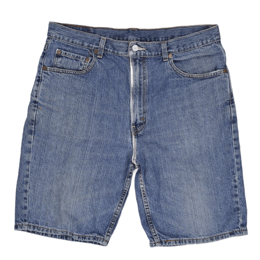 Levi's 505 Regular Fit Denim Shorts Blue W36 100% Cotton Vintage