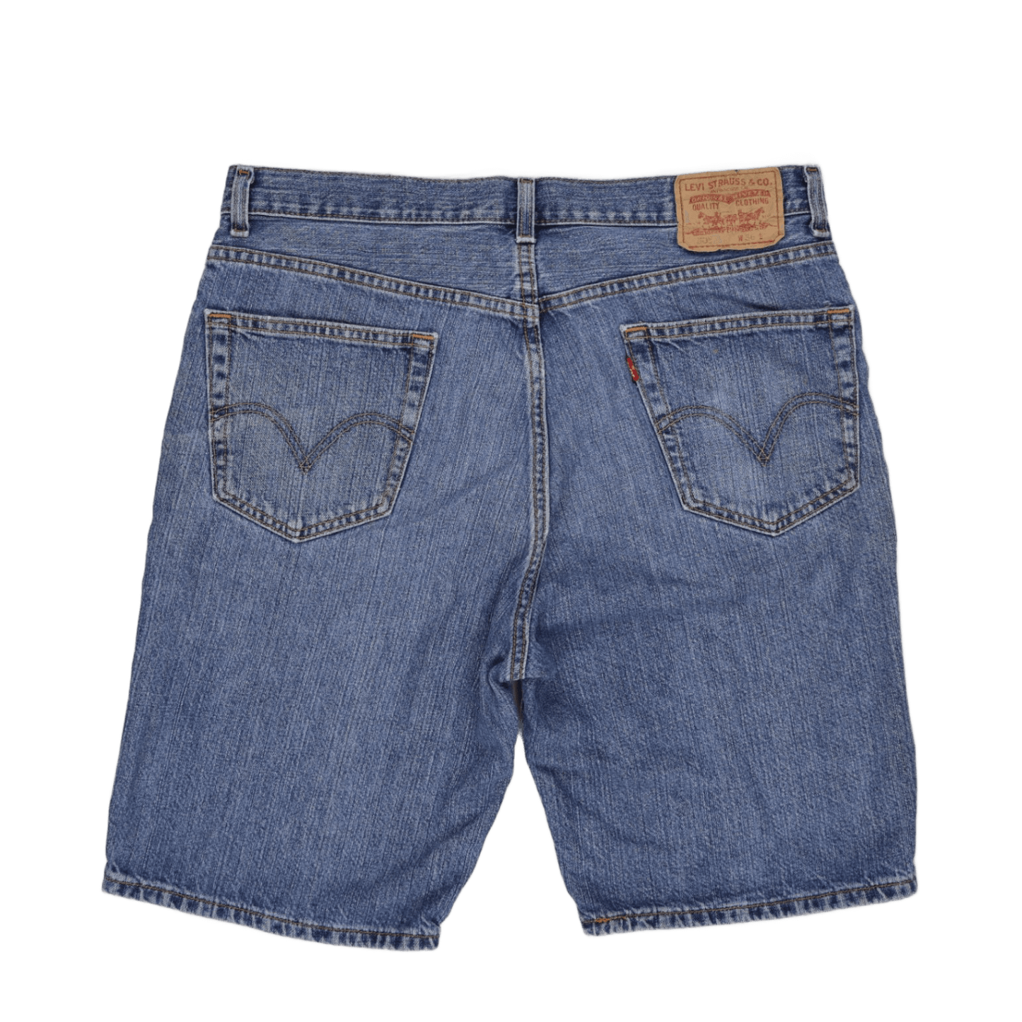 Levi's 505 Regular Fit Denim Shorts Blue W36 100% Cotton Vintage