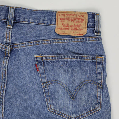 Levi's 505 Regular Fit Denim Shorts Blue W36 100% Cotton Vintage