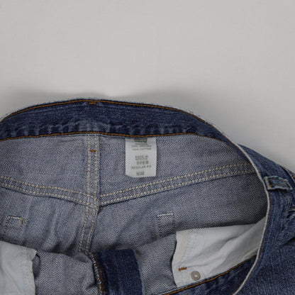 Levi's 505 Regular Fit Denim Shorts Blue W36 100% Cotton Vintage