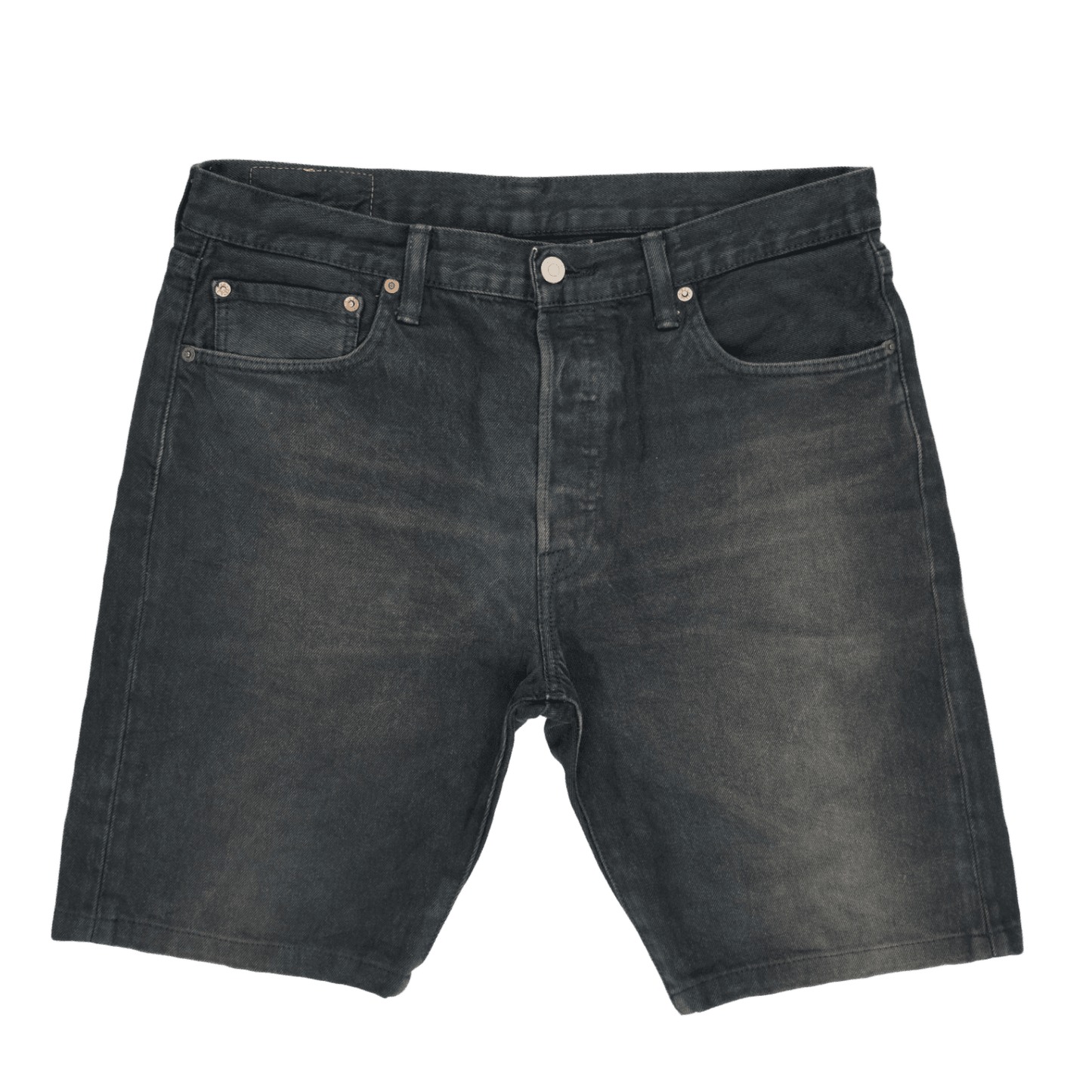 Levi's 501 Black Denim Shorts for Men W33 100 Cotton