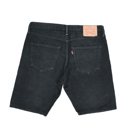Levi's 501 Black Denim Shorts for Men W33 100 Cotton