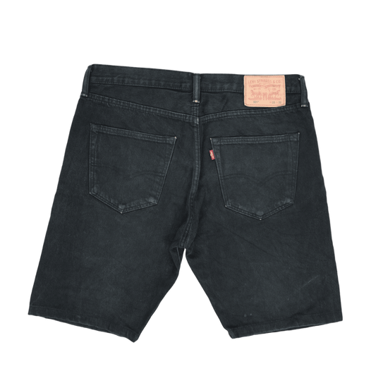 Levi's 501 Black Denim Shorts for Men W33 100 Cotton