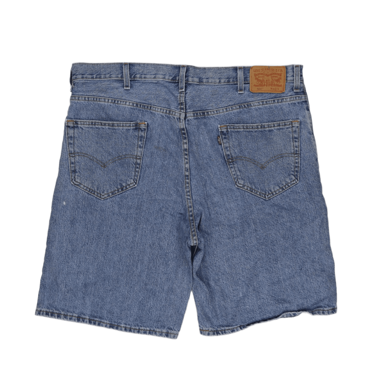 Levi's 550 Loose Fit Denim Shorts for Men Blue W40 Cotton Vintage