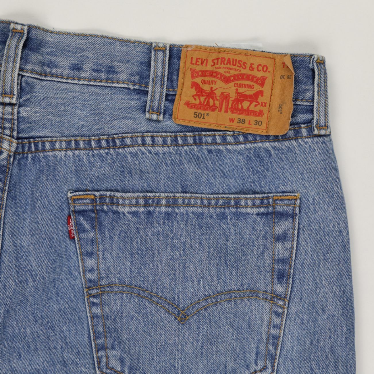 Levi's 501 Vintage Denim Cut-Off Shorts Blue W38 L30 100 Cotton