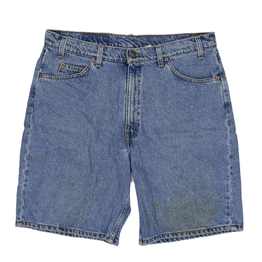 Levi's 550 Relaxed Fit Vintage Denim Shorts Blue Size 38 Cotton