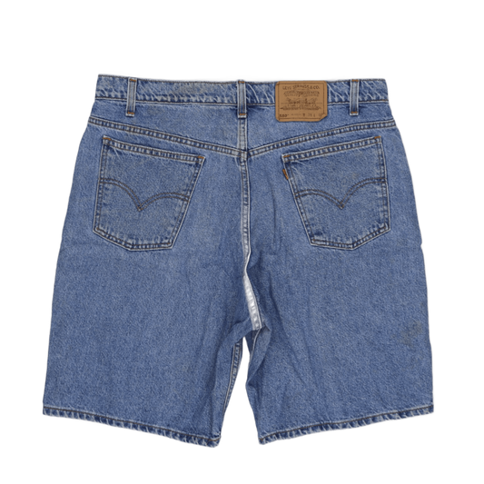 Levi's 550 Relaxed Fit Vintage Denim Shorts Blue Size 38 Cotton